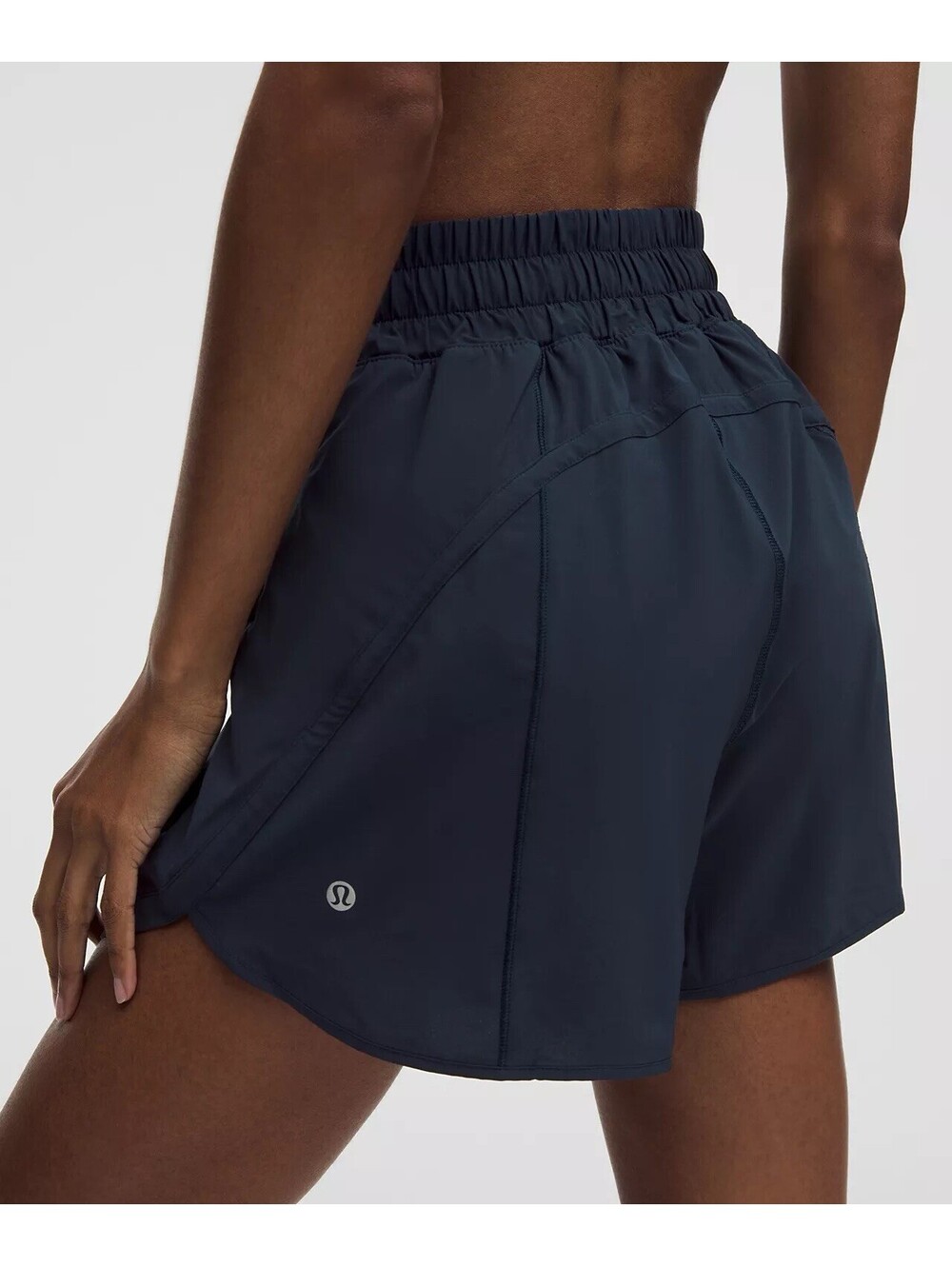 Lululemon Track That High-Rise Lined Short 5” Navy Running Shorts Size 4
